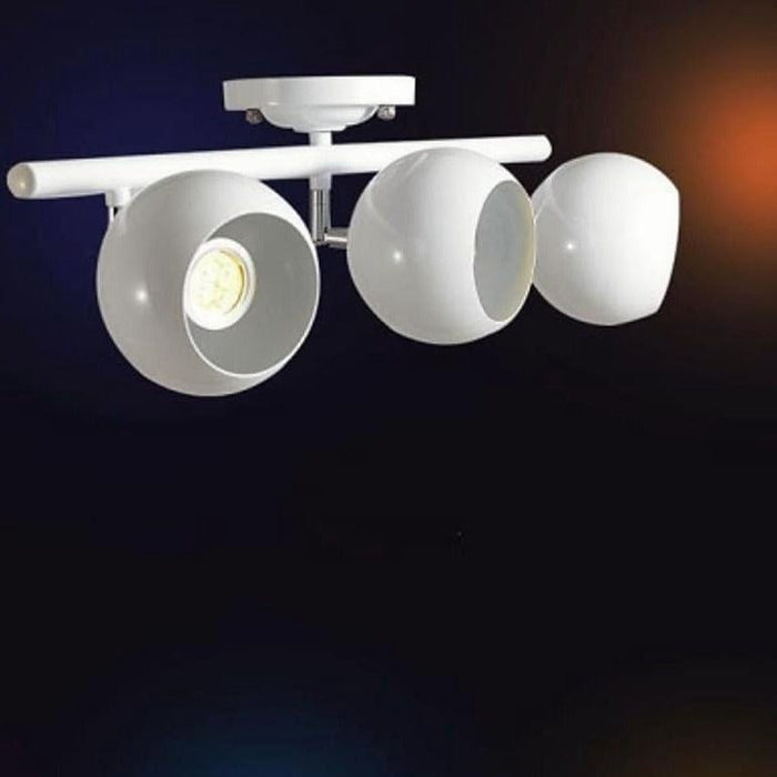 3-light Bowled Metal Flush Mount Downlight Ceiling Light