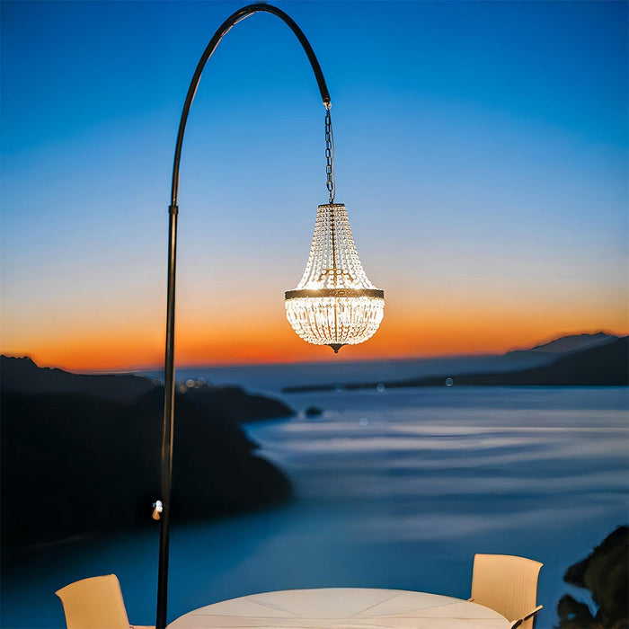 Outdoor Crystal Chandeliers - Luxury Waterproof Wedding Lighting - Event Decor