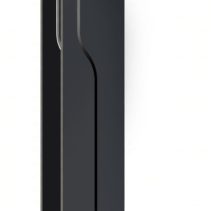 Rectangle LED Column Outdoor Post Light - Modern Ash Black Finish / Minimalist Design, Garden Pathway Lighting