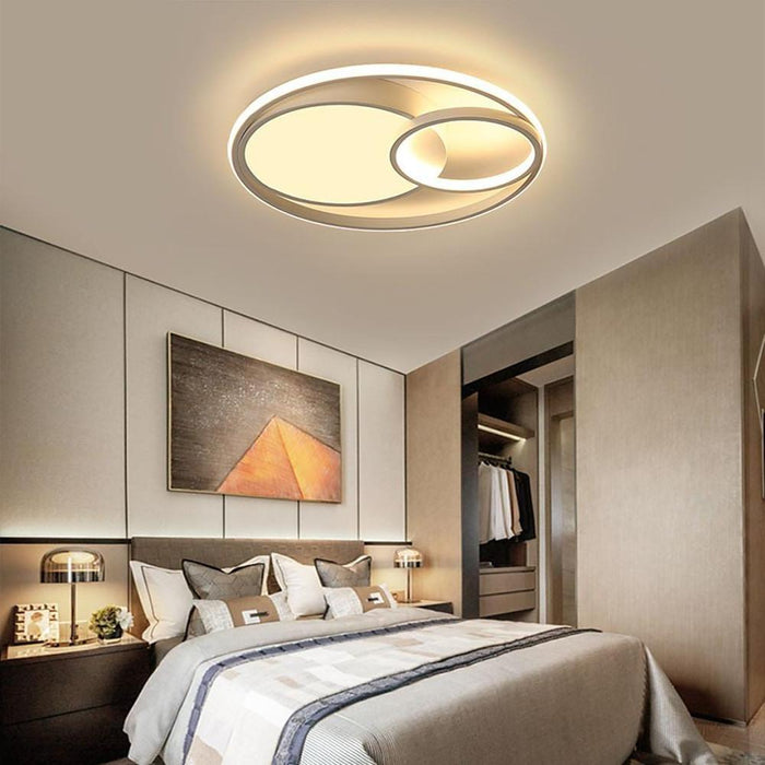 3 Circles LED Modern Flush Mount Lighting Bedroom Ceiling Lights
