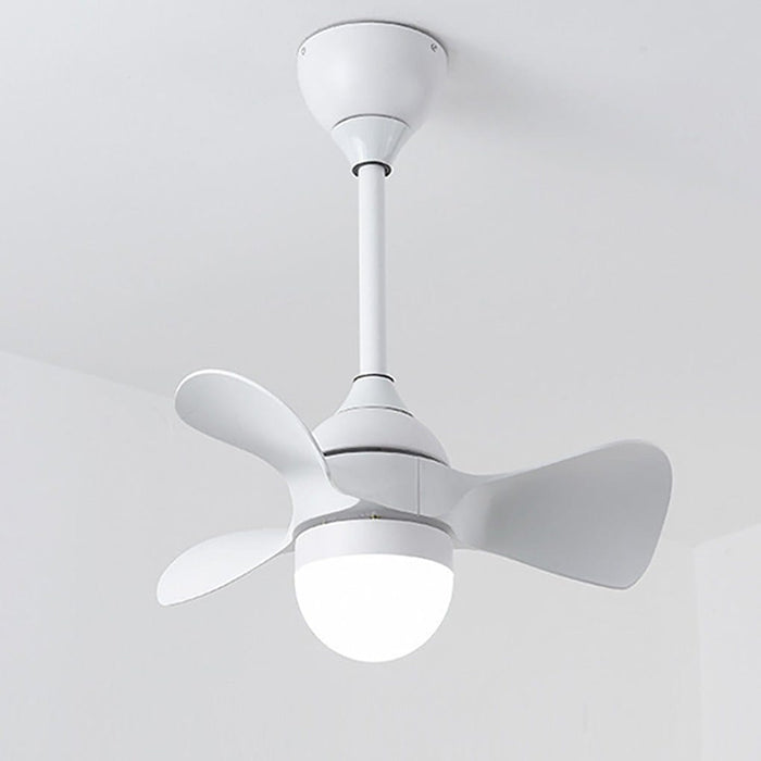 Mini Nordic Frequency Conversion Silent Remote Control Ceiling Fan Lamp