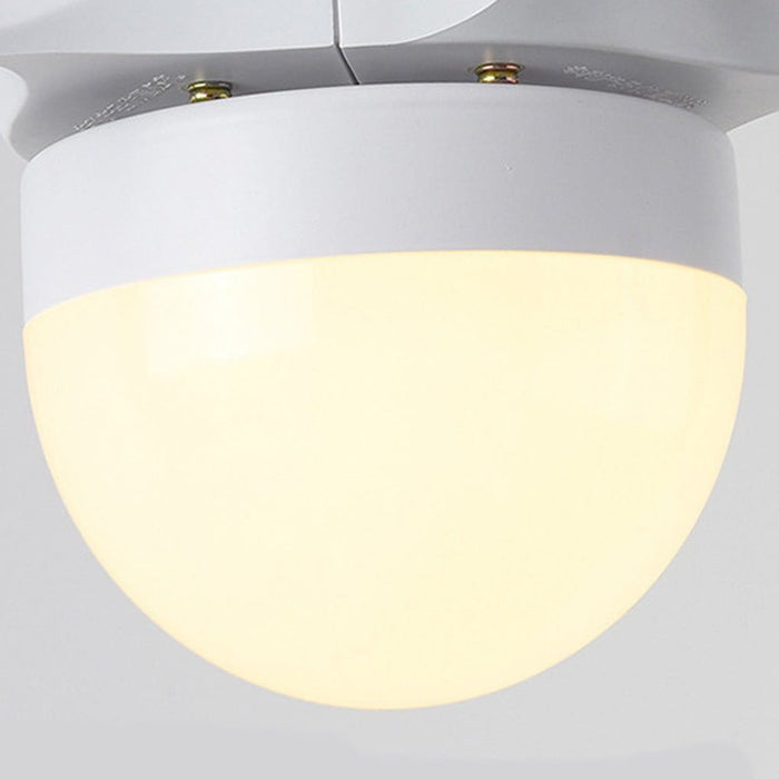 Mini Nordic Frequency Conversion Silent Remote Control Ceiling Fan Lamp