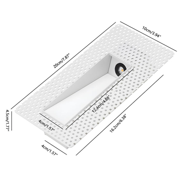 Minimalist LED Recessed Wall Sconce - Motion Sensor / Stairway Light, Indoor Accent Lighting
