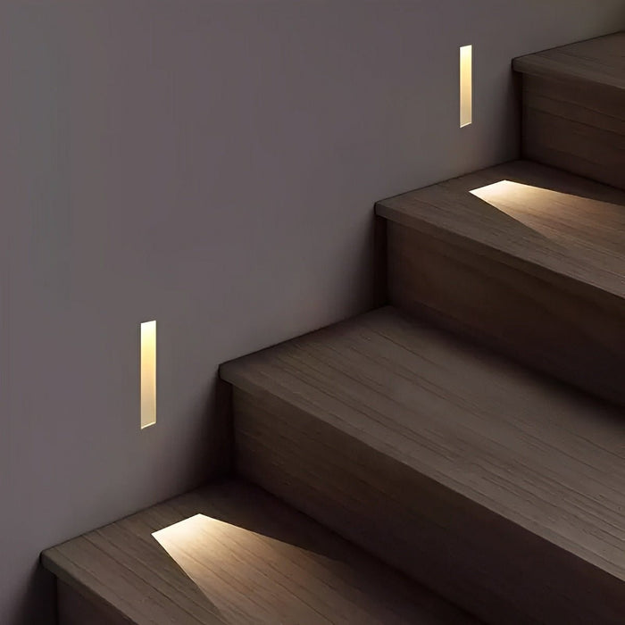 Minimalist LED Recessed Wall Sconce - Motion Sensor / Stairway Light, Indoor Accent Lighting