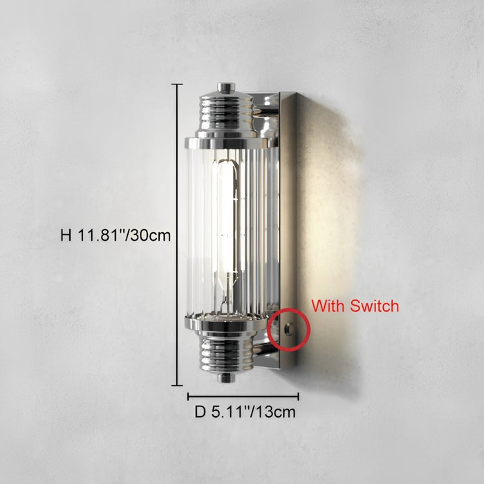 Minimalist LED Tube Wall Sconce - Modern Indoor Lighting, Adjustable Brightness for Home