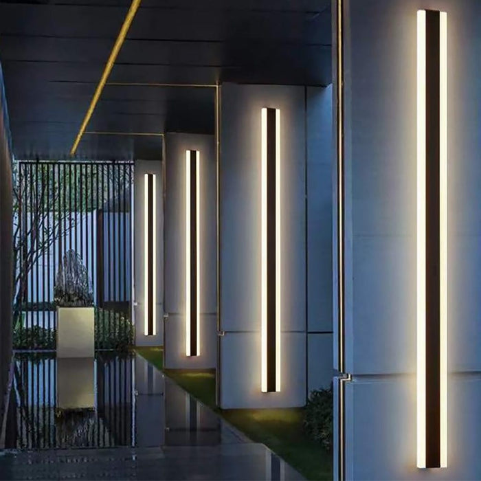 Minimalist Line Outdoor Waterproof Dust-proof LED Garden Wall Sconces