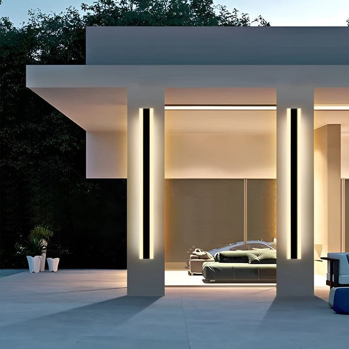 Minimalist Line Outdoor Waterproof Dust-proof LED Garden Wall Sconces