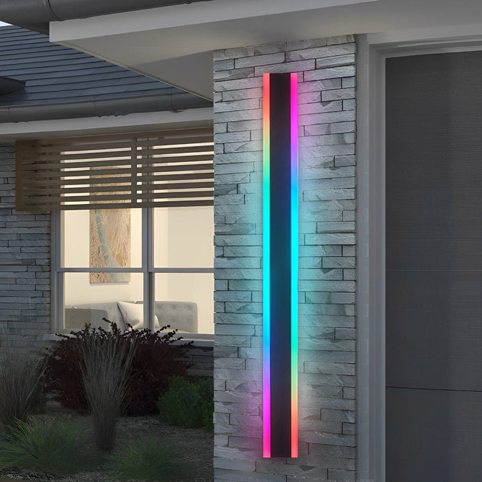 Outdoor Waterproof LED Linear Wall Sconce, Modern Minimalist Design for Patio/Porch/Garden
