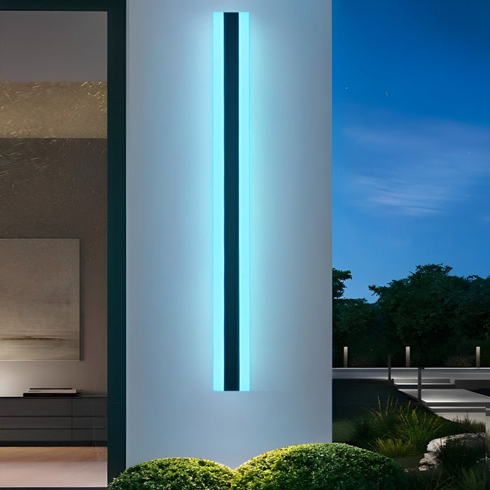 Outdoor Waterproof LED Linear Wall Sconce, Modern Minimalist Design for Patio/Porch/Garden