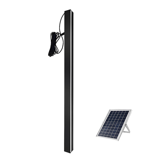 Solar Powered LED Strip Wall Sconce, Dusk to Dawn Motion Sensor Security Light for Garage/Patio/Porch