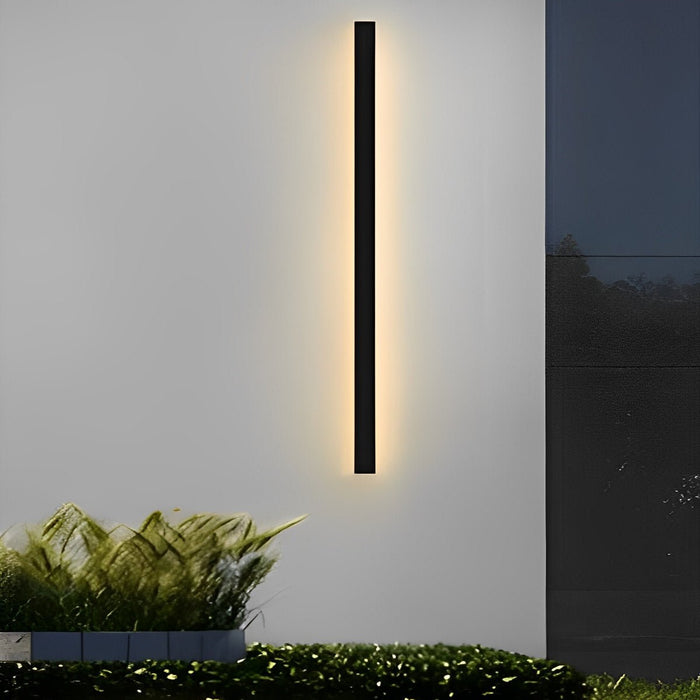 Solar Powered LED Strip Wall Sconce, Dusk to Dawn Motion Sensor Security Light for Garage/Patio/Porch