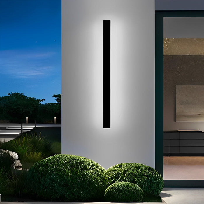 Solar Powered LED Strip Wall Sconce, Dusk to Dawn Motion Sensor Security Light for Garage/Patio/Porch