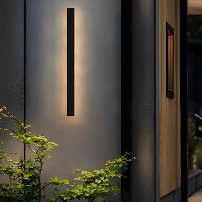 Solar Powered LED Strip Wall Sconce, Dusk to Dawn Motion Sensor Security Light for Garage/Patio/Porch