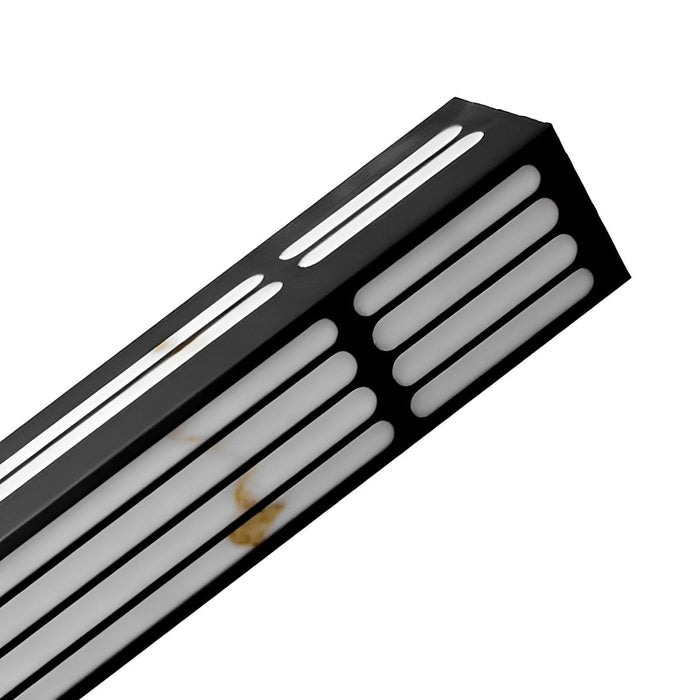 Long Strip Rectangular Outdoor Wall Lamp - Weatherproof Aluminum Sconce for Modern Home Exteriors, Patios, and Walkways