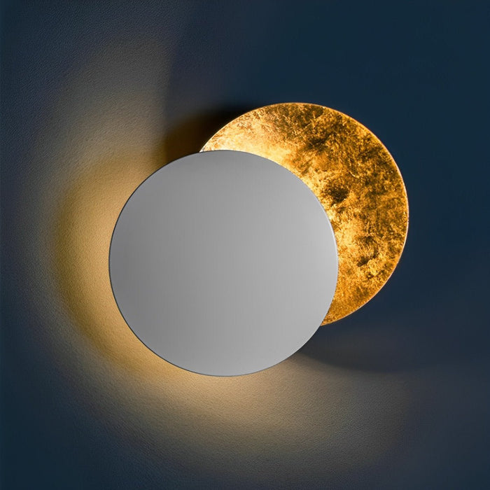 Moon Eclipse Wall Sconce - Nordic Postmodern Minimalist Design, Creative Indoor Lighting Fixture