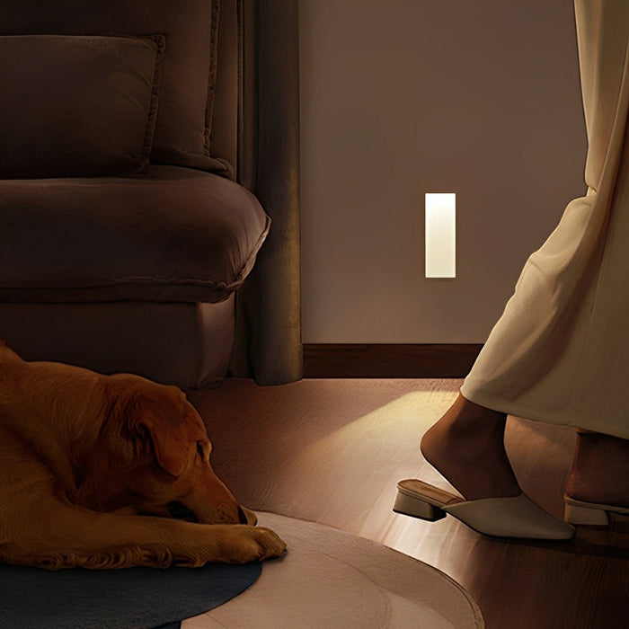 Minimalist Motion Sensor LED Recessed Wall Sconces - Stairway Step Light, Foot Light, Corner Lighting - Aluminum Housing