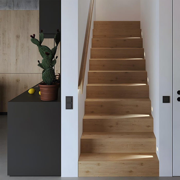 Minimalist Motion Sensor LED Recessed Wall Sconces - Stairway Step Light, Foot Light, Corner Lighting - Aluminum Housing