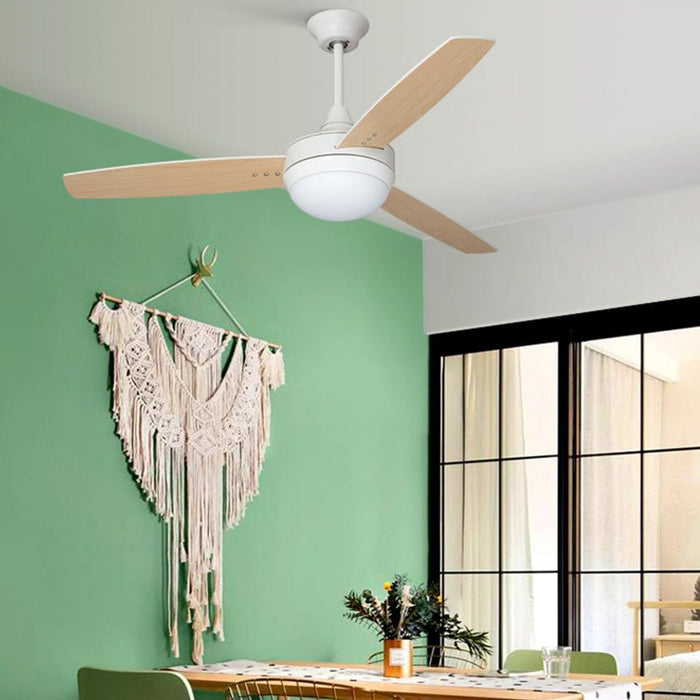 Minimalist Nordic Hanging Noiseless 3-color LED Dimming Light Energy Saving Ceiling Fan