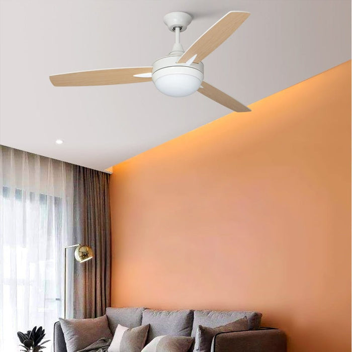 Minimalist Nordic Hanging Noiseless 3-color LED Dimming Light Energy Saving Ceiling Fan