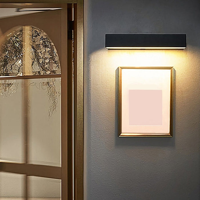 Minimalist Rectangle Outdoor Waterproof Villa Courtyard Garden LED Wall Lamp