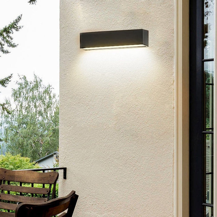 Minimalist Rectangle Outdoor Waterproof Villa Courtyard Garden LED Wall Lamp