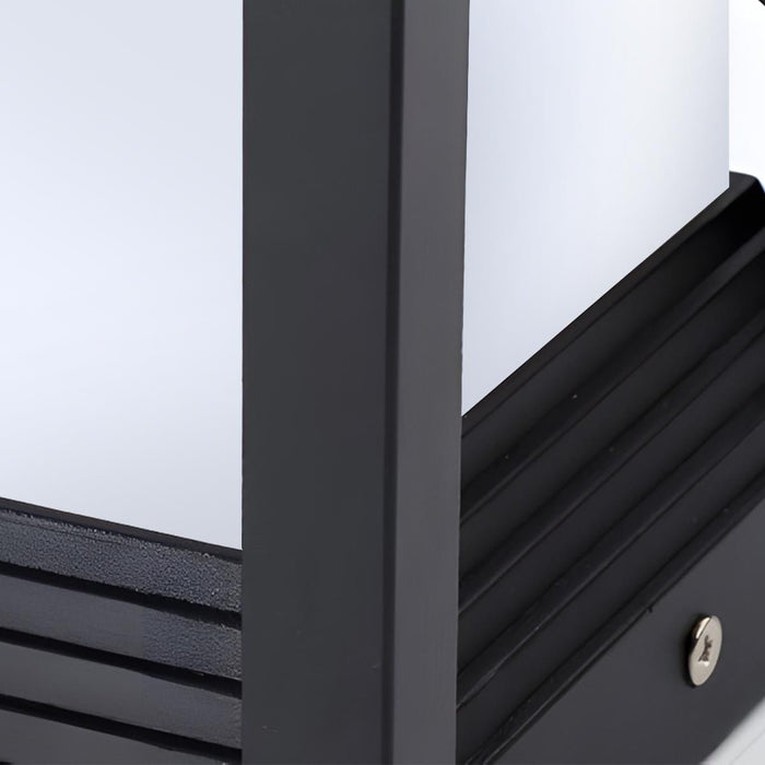 Square Solar Fence Post Lights - Modern Waterproof Outdoor Deck Caps, Dusk-to-Dawn Automatic Pathway Lighting