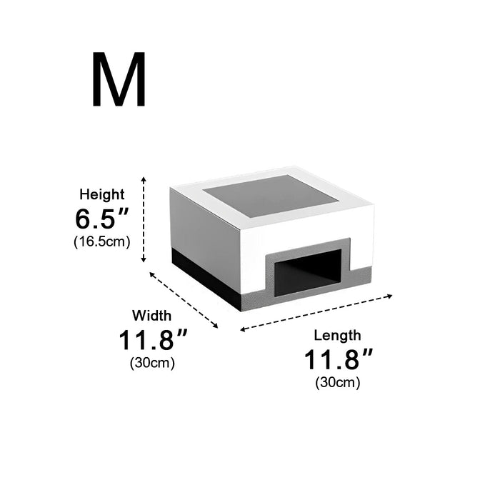 Square Solar Post Caps Light - Outdoor Deck Fence Post Lighting - Automatic LED Illumination for Gardens, Patios, Pathways