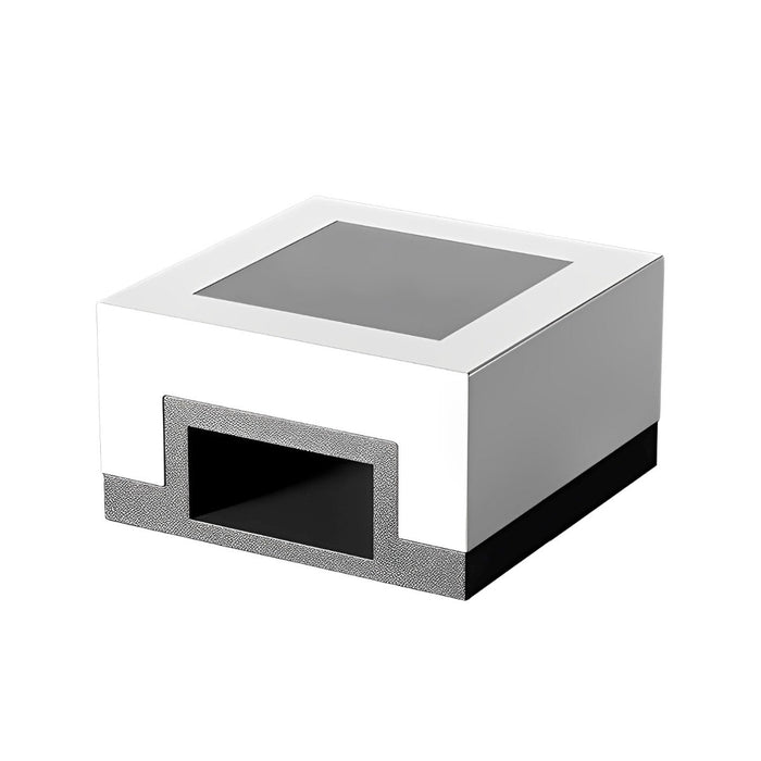 Square Solar Post Caps Light - Outdoor Deck Fence Post Lighting - Automatic LED Illumination for Gardens, Patios, Pathways