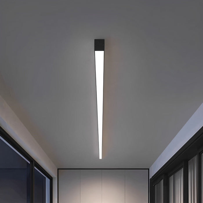 Minimalist Strip Ceiling Light - Dimmable LED, Modern Flush Mount, Remote Control