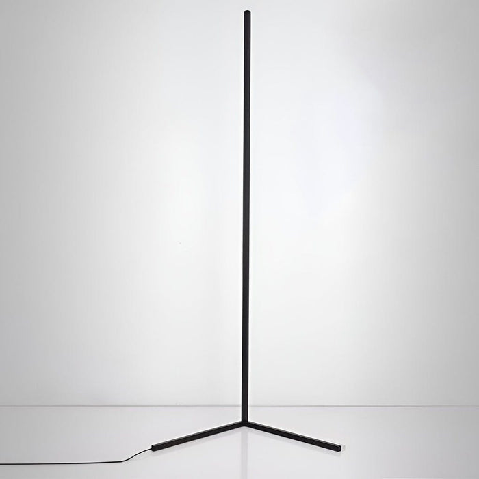 Minimalist RGB Dimming Strip LED Corner Floor Lamp with APP or Remote Control Standing Light