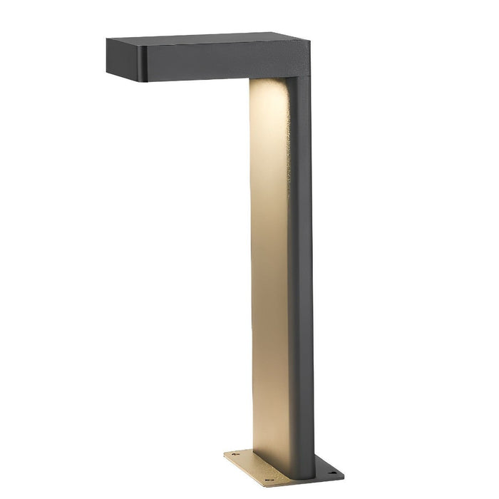 Solar Path Lights - Modern LED Bollard Lights for Garden Walkways, Black Aluminum Landscape Lighting