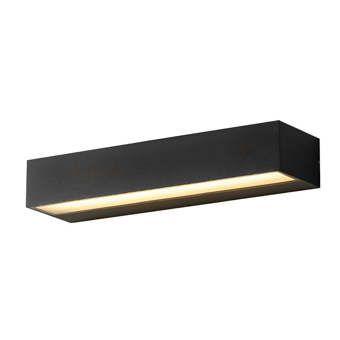 Minimalist Strip Outdoor Wall Light - Modern LED Exterior Lamp, Waterproof Black Aluminum Fixture for Porch, Patio, Entryway