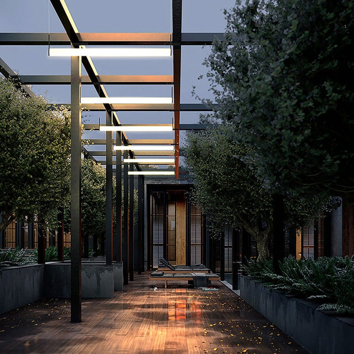 Minimalist Waterproof Outdoor LED Chandelier Landscape Decorative Lighting for Courtyard Aisle
