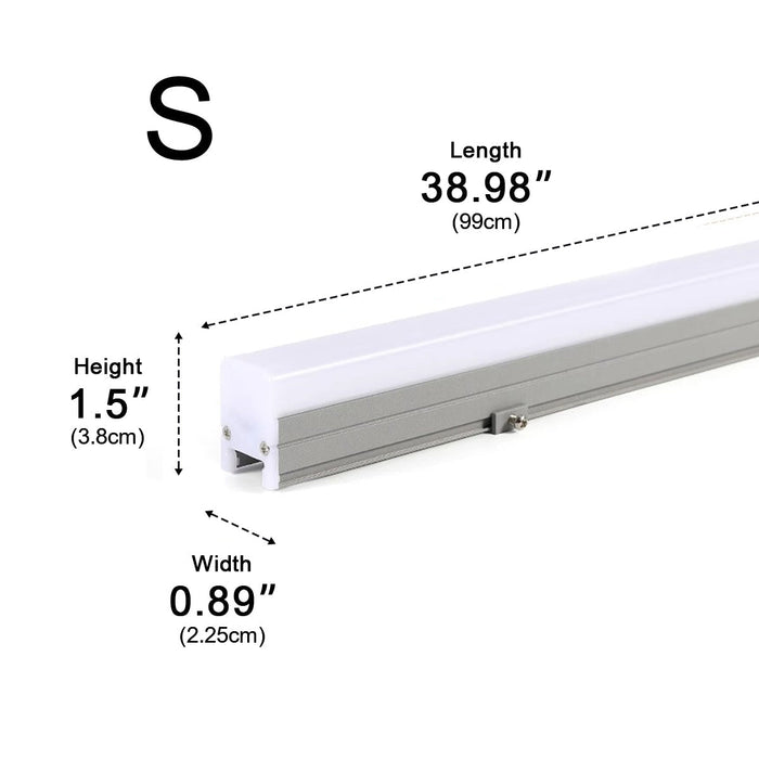 Architectural DC24V LED Linear Light, Waterproof Wall Washer, Recessed Outdoor Lighting