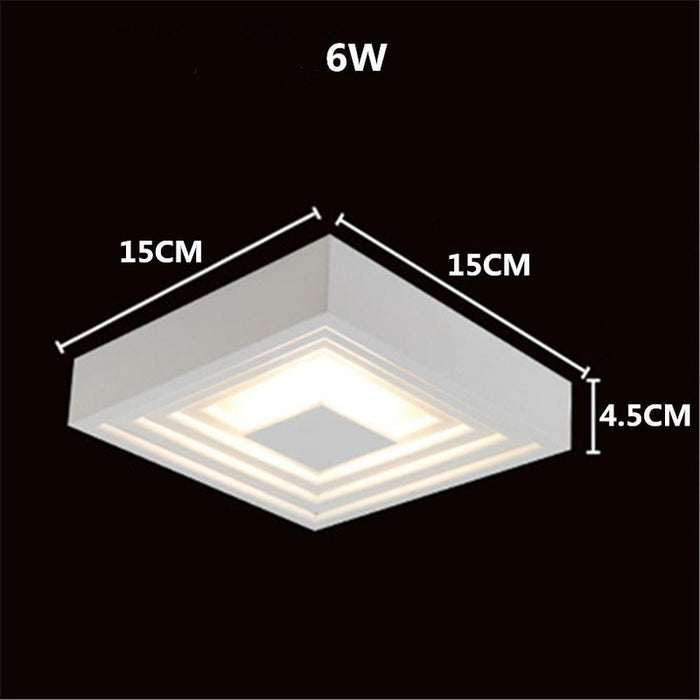 6 Multiple Circles Flush Mount Ceiling Light Geometric LED Light