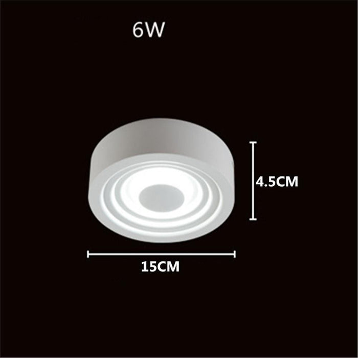 6 Multiple Circles Flush Mount Ceiling Light Geometric LED Light
