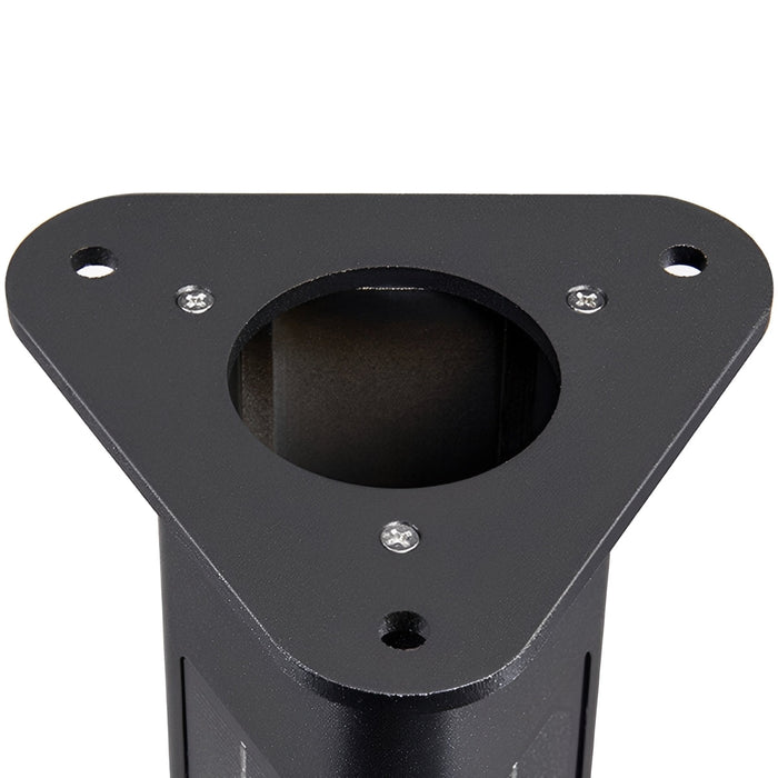 Solar Triangle LED Outdoor Pathway Bollard Light - Modern Design, 3-Sided Illumination, Motion Sensor