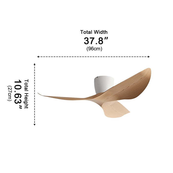 Modern 6-Speed DC Motor Ceiling Fan - Reversible Airflow, Quiet Operation, Remote Control, Minimalist Design