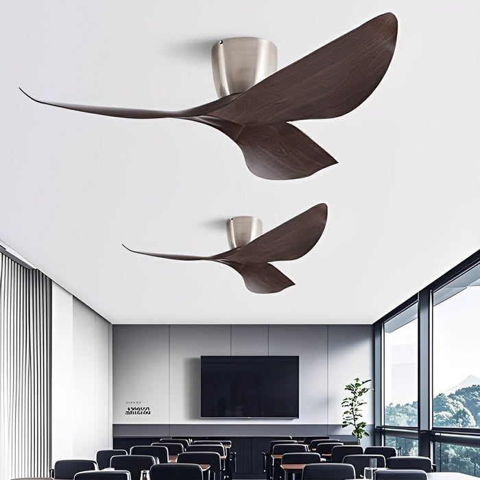 Modern 6-Speed DC Motor Ceiling Fan - Reversible Airflow, Quiet Operation, Remote Control, Minimalist Design