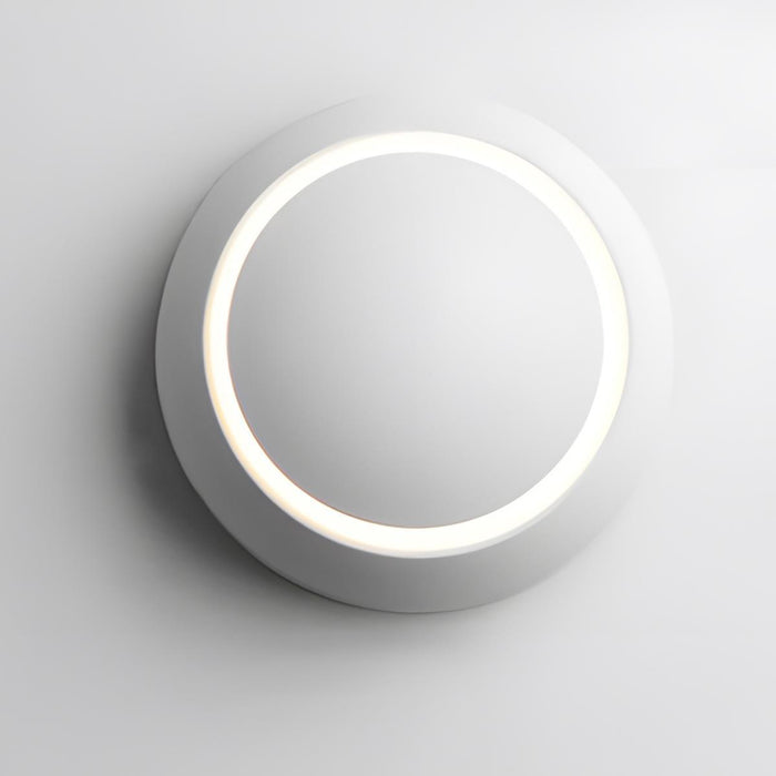 Modern Adjustable Moon Eclipse Creative LED Wall Sconce - Rotatable Disc Design, Dimmable Light, Iron Fixture