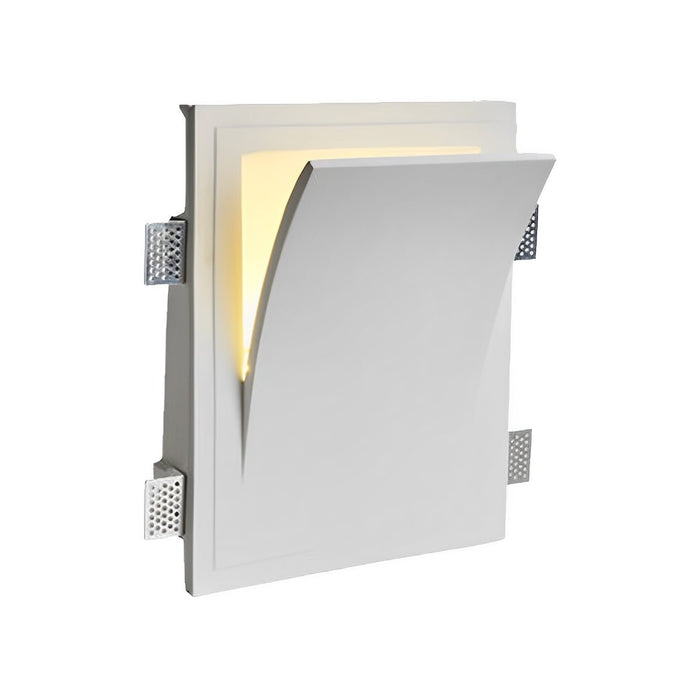 Recessed LED Indoor Wall Sconce, Modern Art Decor Lighting, Dimmable, Hardwired for Bedroom/Living Room