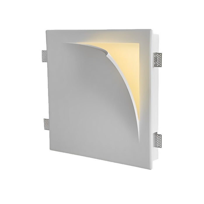 Recessed LED Indoor Wall Sconce, Modern Art Decor Lighting, Dimmable, Hardwired for Bedroom/Living Room