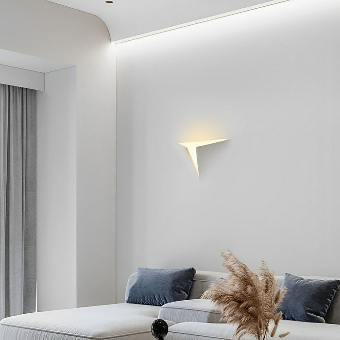 Recessed LED Indoor Wall Sconce, Modern Art Decor Lighting, Dimmable, Hardwired for Bedroom/Living Room