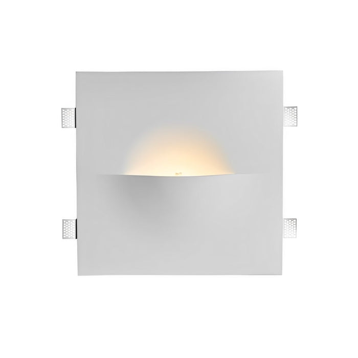 Recessed LED Indoor Wall Sconce, Modern Art Decor Lighting, Dimmable, Hardwired for Bedroom/Living Room