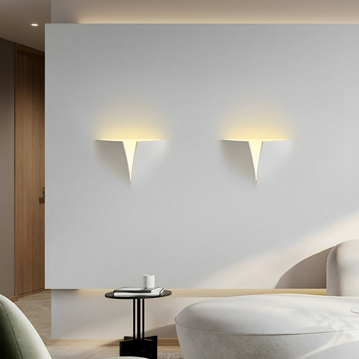 Recessed LED Indoor Wall Sconce, Modern Art Decor Lighting, Dimmable, Hardwired for Bedroom/Living Room