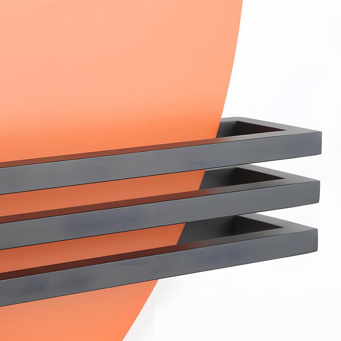 Sunset LED Wall Sconce - Modern Art Decor Indoor Lighting - Hardwired Wall Lamp, Orange/Blue Finish