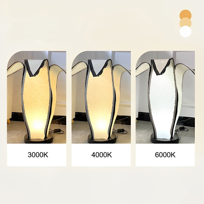 Modern Banana Design Plug-in LED Floor Lamp - Artistic Curved Arc Lighting / Contemporary Living Room Decor