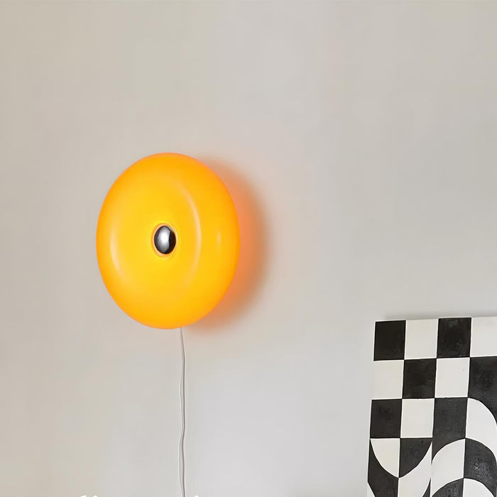 Donut LED Indoor Wall Sconce - Modern Bauhaus Creative Design - Wall Mounted Lighting Fixture