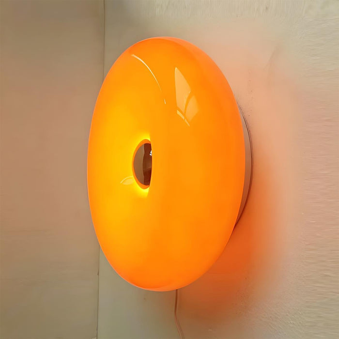 Donut LED Indoor Wall Sconce - Modern Bauhaus Creative Design - Wall Mounted Lighting Fixture