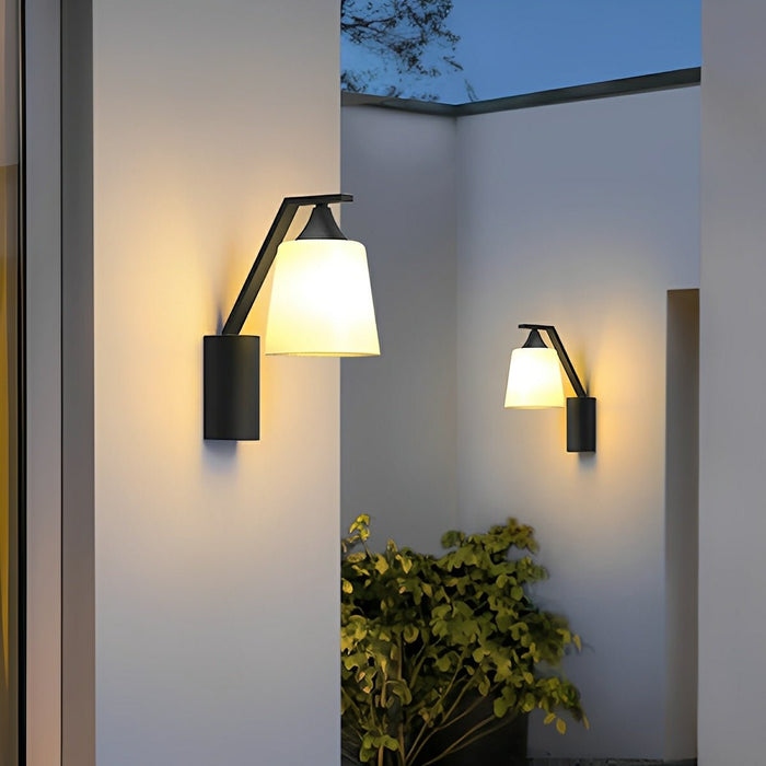 Waterproof Modern Bell LED Wall Sconce, IP65 Outdoor Porch/Patio/Yard Light, Warm White 3000K